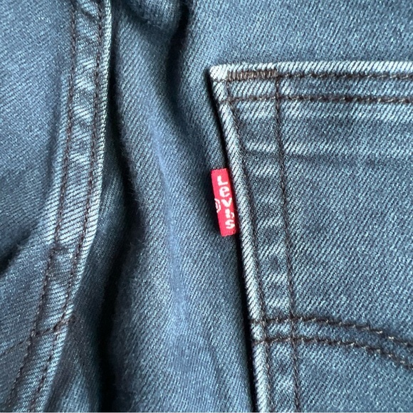 Levi's Blue Straight Cut Denim Jeans - Picture 3 of 7